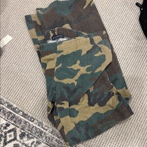 Brandy Melville Camouflage Straight Leg Pants